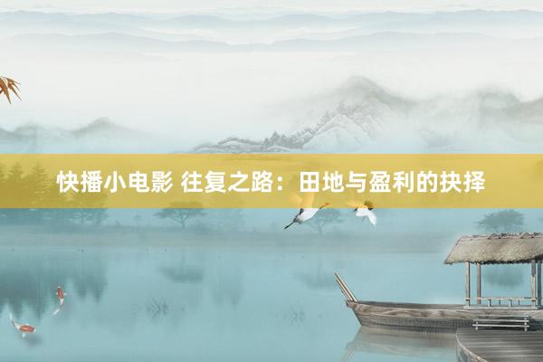 快播小电影 往复之路：田地与盈利的抉择